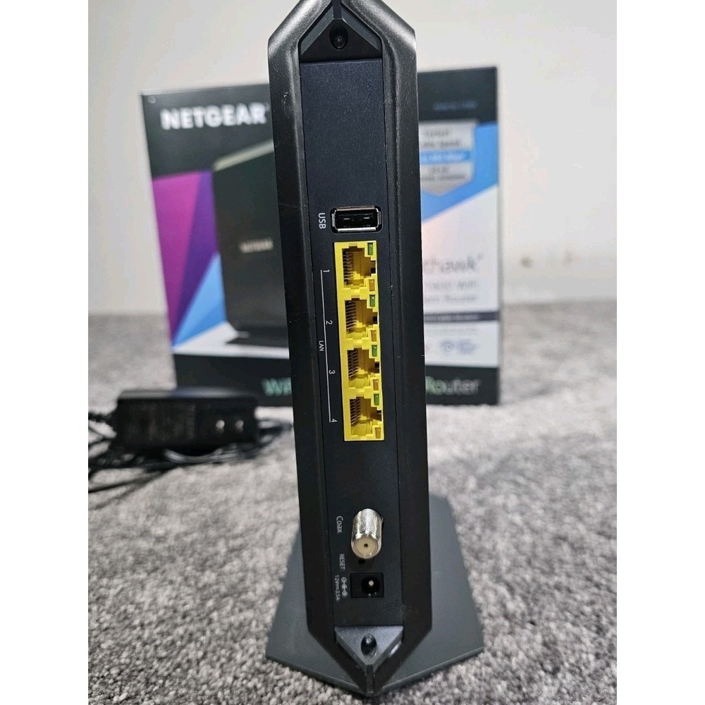 Netgear Nighthawk AC1900 Cable Modem Router Black C7000 WiFi DOCSIS 3.0 ,Tested - Picture 10 of 13